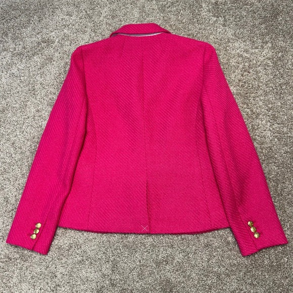 NWT J.Crew Tweed Schoolboy Blazer Sweet Fuchsia Women Size 4 Pink BW287 Classic - Picture 2 of 11